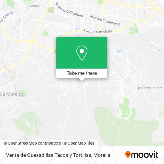 Venta de Quesadillas Tacos y Tortillas map