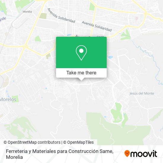 Mapa de Ferreteria y Materiales para Construcción Same