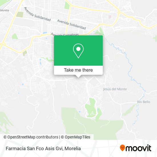Farmacia San Fco Asis Gvi map