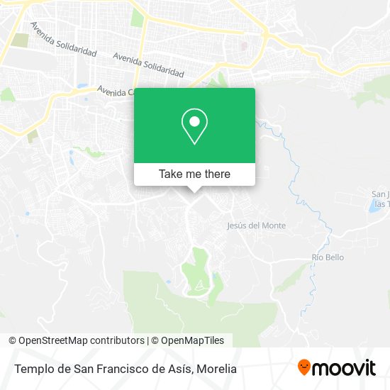 Templo de San Francisco de Asís map