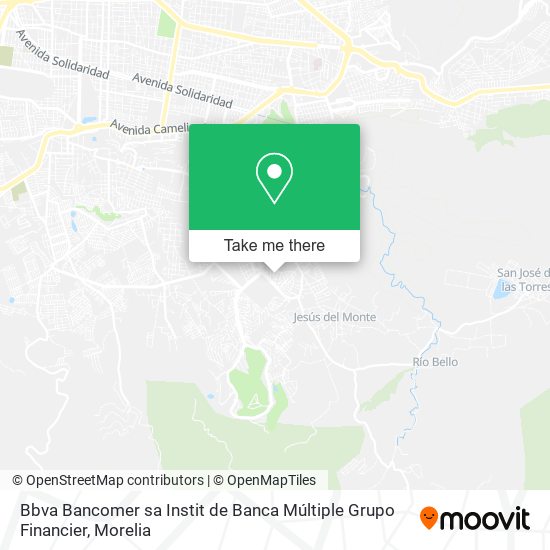 Bbva Bancomer sa Instit de Banca Múltiple Grupo Financier map
