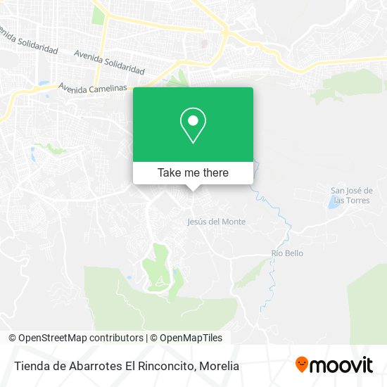Mapa de Tienda de Abarrotes El Rinconcito