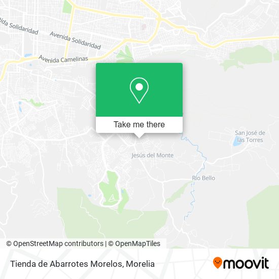 Mapa de Tienda de Abarrotes Morelos