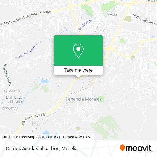 Mapa de Carnes Asadas al carbón