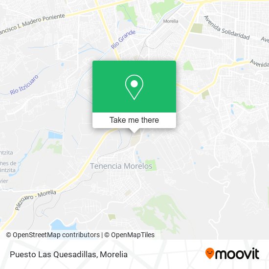 Puesto Las Quesadillas map