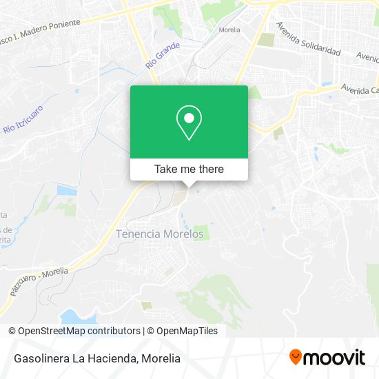 Gasolinera La Hacienda map