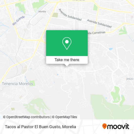 Mapa de Tacos al Pastor El Buen Gusto