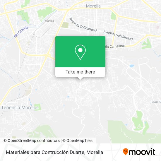 Materiales para Contrucción Duarte map