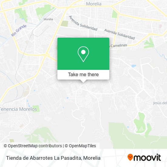 Tienda de Abarrotes La Pasadita map