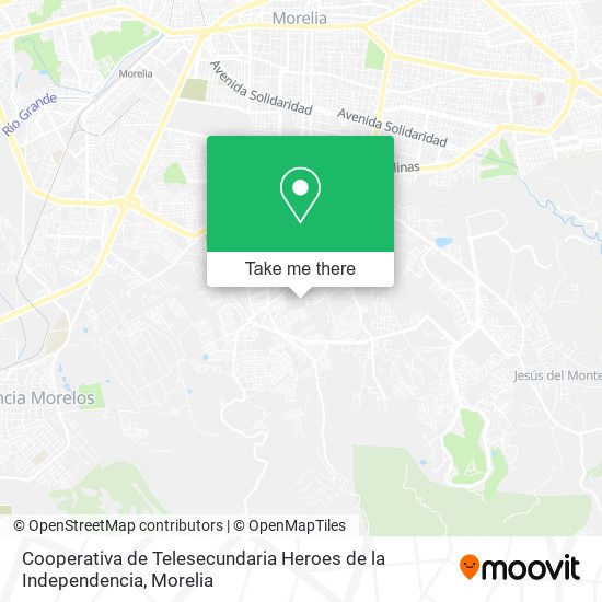 Cooperativa de Telesecundaria Heroes de la Independencia map