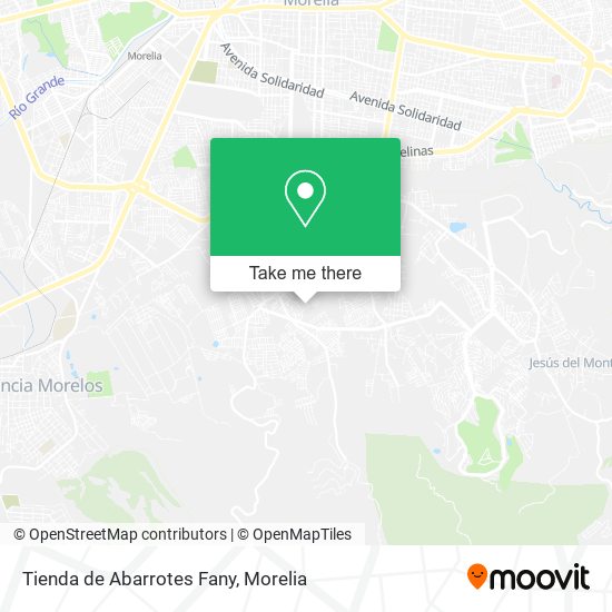 Tienda de Abarrotes Fany map