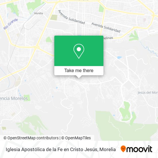 Mapa de Iglesia Apostólica de la Fe en Cristo Jesús