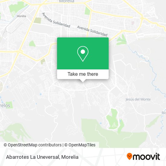 Abarrotes La Uneversal map