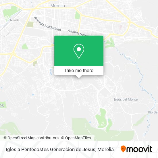 Iglesia Pentecostés Generación de Jesus map