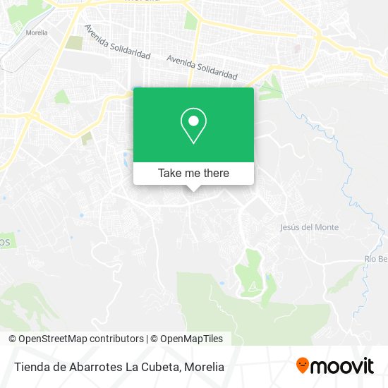 Tienda de Abarrotes La Cubeta map