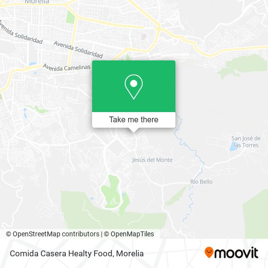 Comida Casera Healty Food map