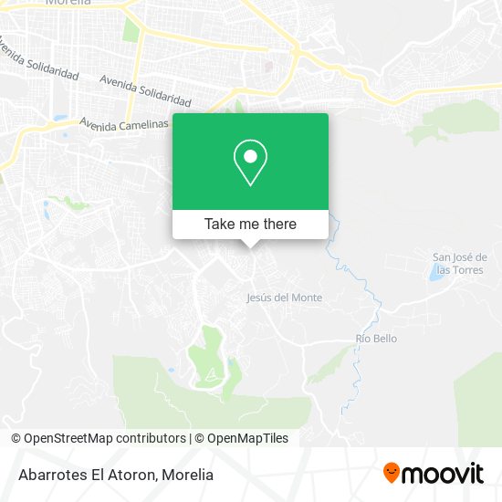 Mapa de Abarrotes El Atoron