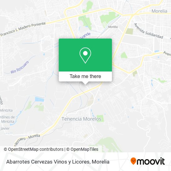 Abarrotes Cervezas Vinos y Licores map