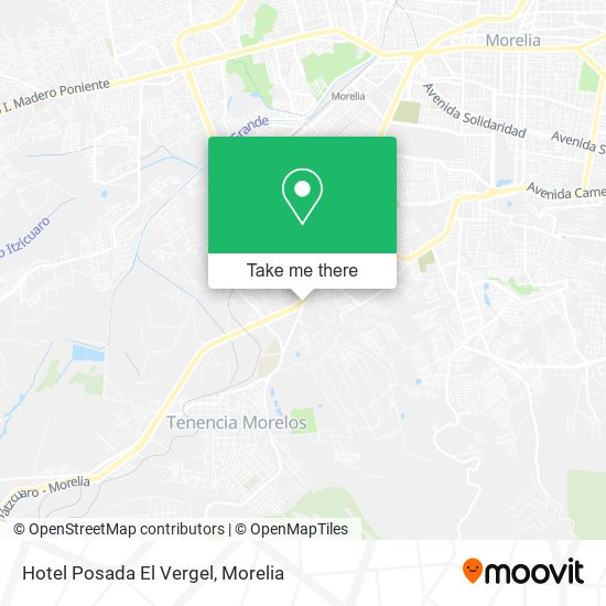Hotel Posada El Vergel map