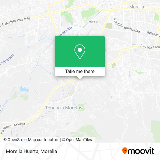 Mapa de Morelia Huerta