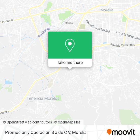 Promocion y Operación S a de C V map
