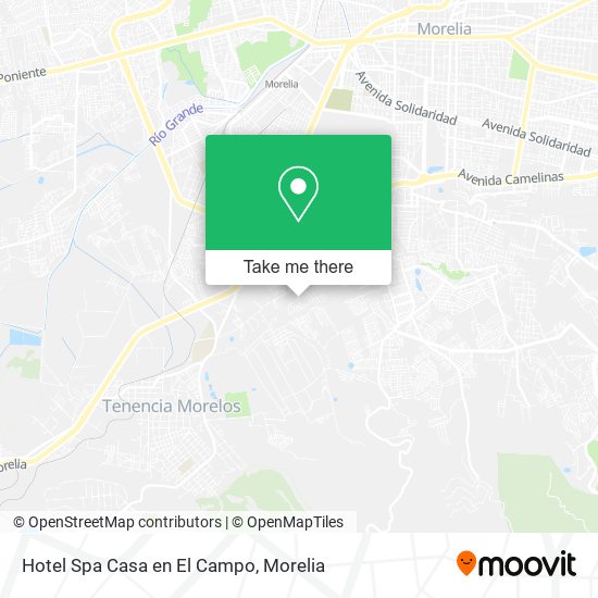 Mapa de Hotel Spa Casa en El Campo