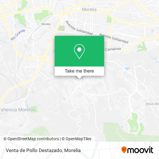 Venta de Pollo Destazado map
