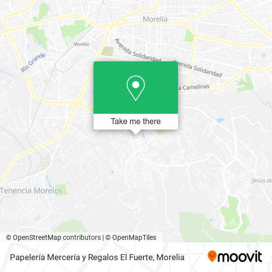 Papelería Mercería y Regalos El Fuerte map