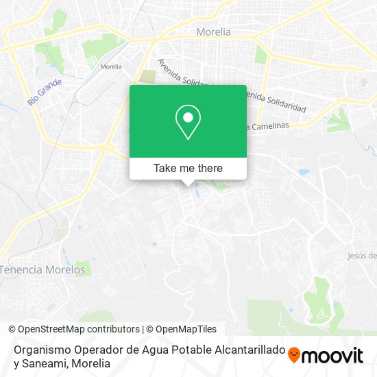 Organismo Operador de Agua Potable Alcantarillado y Saneami map