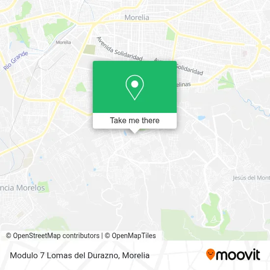 Modulo 7 Lomas del Durazno map