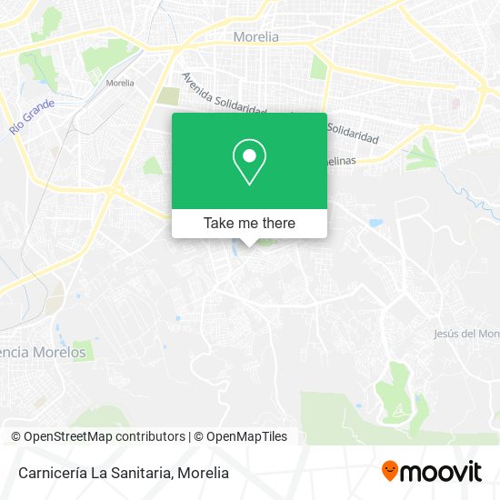Mapa de Carnicería La Sanitaria