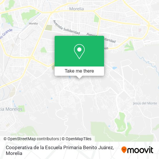 Cooperativa de la Escuela Primaria Benito Juárez map
