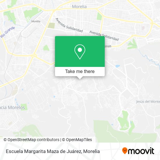 Mapa de Escuela Margarita Maza de Juárez