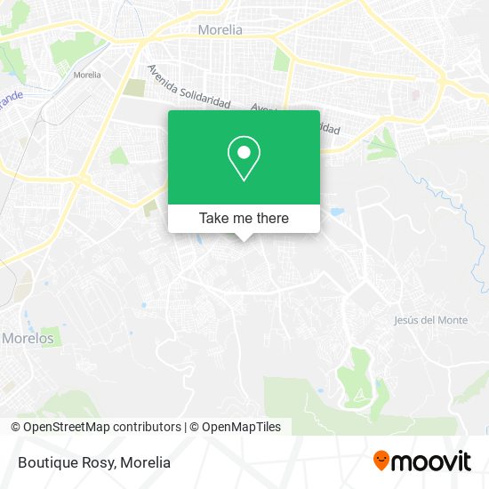 Mapa de Boutique Rosy