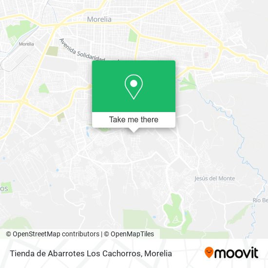 Mapa de Tienda de Abarrotes Los Cachorros