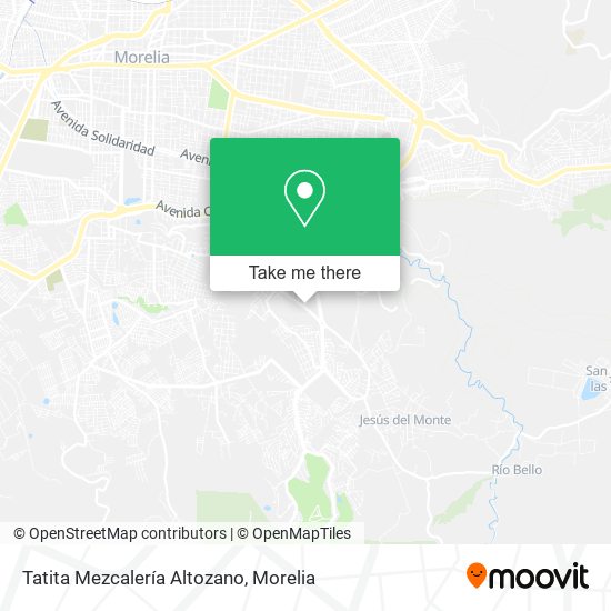 Mapa de Tatita Mezcalería Altozano