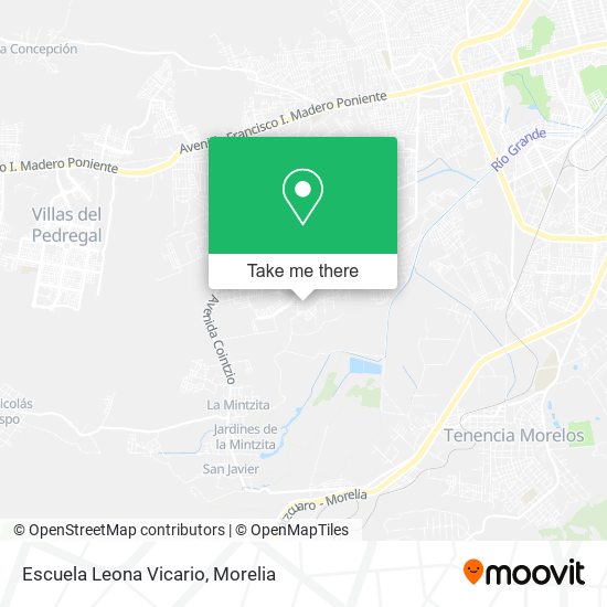 Mapa de Escuela Leona Vicario