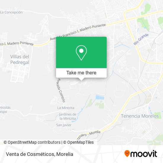 Venta de Cosméticos map