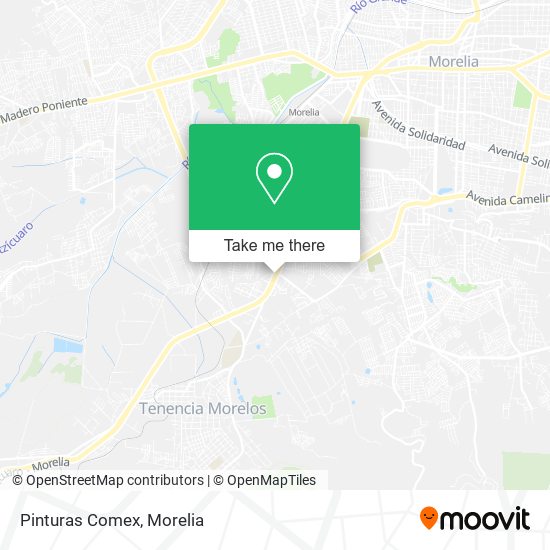 Mapa de Pinturas Comex