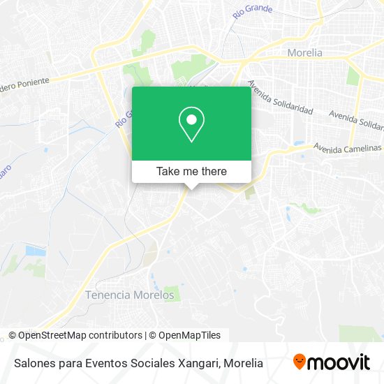 Salones para Eventos Sociales Xangari map