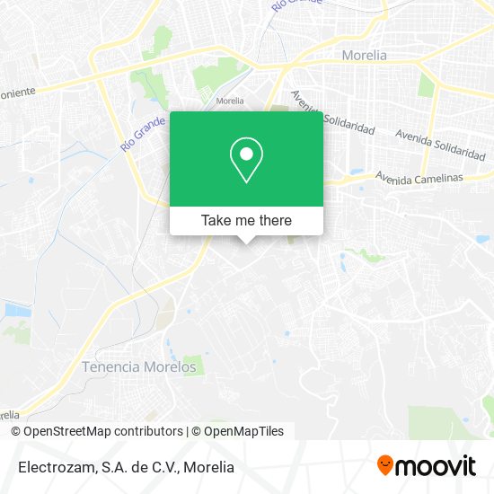 Electrozam, S.A. de C.V. map