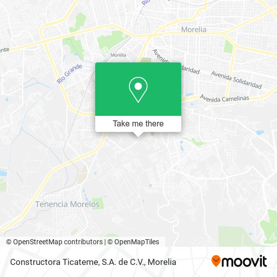 Constructora Ticateme, S.A. de C.V. map