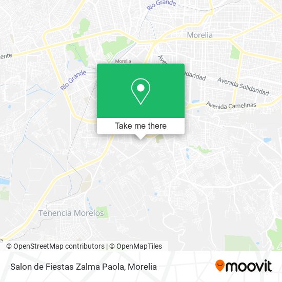 Salon de Fiestas Zalma Paola map