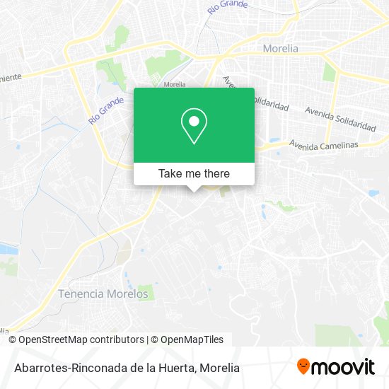 Abarrotes-Rinconada de la Huerta map