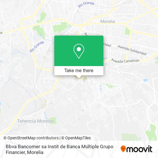 Bbva Bancomer sa Instit de Banca Múltiple Grupo Financier map