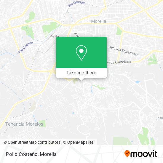 Mapa de Pollo Costeño