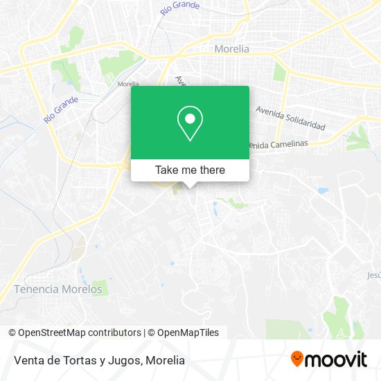 Mapa de Venta de Tortas y Jugos