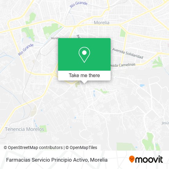 Mapa de Farmacias Servicio Principio Activo