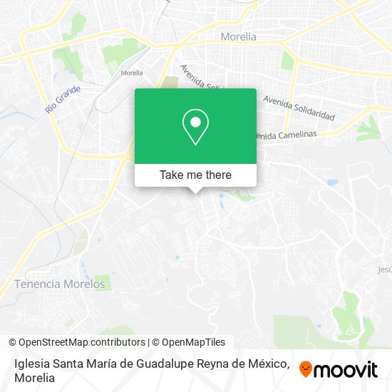 Iglesia Santa María de Guadalupe Reyna de México map