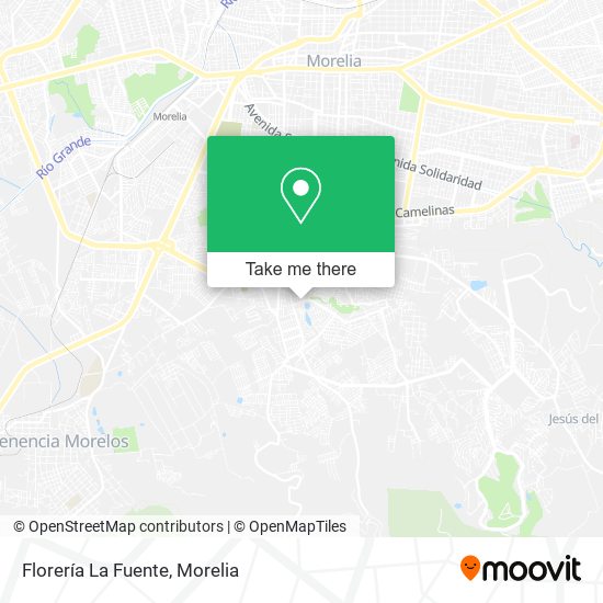 Mapa de Florería La Fuente